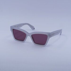 Off-White OERI110 CINCINNATI 0964 Sunglasses Grey Cat Eye Frame, Brown Lenses
